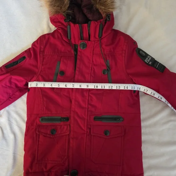 Point Zero Red Parka Jacket - Picture 4 of 15